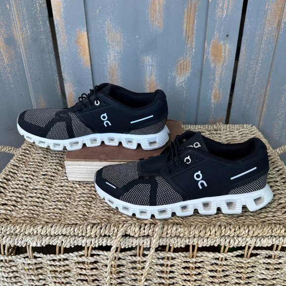 ON Running Women's Cloud 5 Combo Running Shoes Black/Alloy Sz 8.5 - Picture 10 of 15